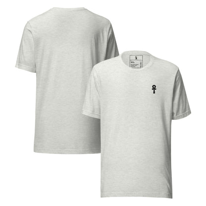 Black Ankh Embroidered Premium Unisex Cotton T-Shirt
